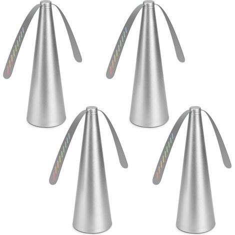 Répulsif anti-mouches, ventilateur, portable, anti-moustiques, ventilateur de table, pour table, terrasse, restaurant, nécessite des piles (4, argenté) (1/5)