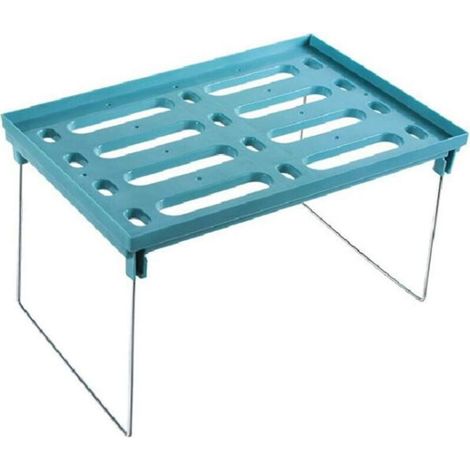 Étagère de Rangement de Cuisine Pliante, Combinaison d'épices, Organisateur de comptoir Multifonction, Accessoires pour la Maison,Bleu-Fei Yu (1/5)