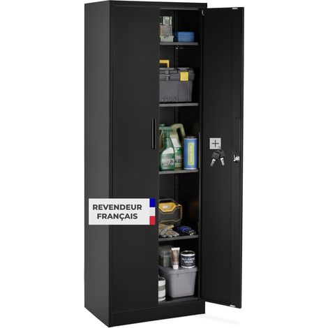 Armoire à dossiers Brandon, fermeture magnétique, étagères réglables - (1/5)