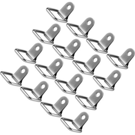 Irovami Anneaux en D carrés – lot 16, inox, 200 kg, remorque/camion/bateau (1/5)