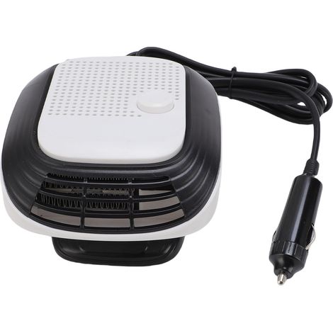Chauffage, désembuage et dégivrage portable pour voiture, chauffage rapide, se branche sur l'allume-cigare pour une conduite hivernale en toute sécurité (blanc). (1/5)