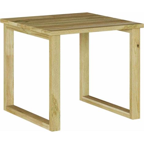 Table de jardin,Table de Bain de Soleil Marron 40 x 40 x 36 cm Pin imprégné CFW53270 (1/5)