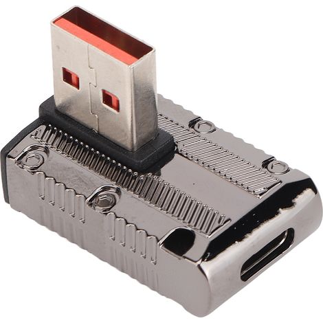 Adaptateur USB mâle vers USB-C femelle : synchronisation de données ultra-rapide jusqu'à 10 Gbit/s, charge rapide 120 W, adaptateur USB-A 3.1 vers USB-C (1/5)