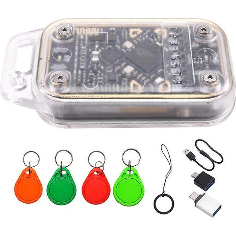 Lecteur de puces RFID Chameleon V3.0 + émulateur de porte-clés à puce 4XUID, copieur d'étiquettes IC ID 125K 13,56M, lecteur/graveur NFC (1/5)