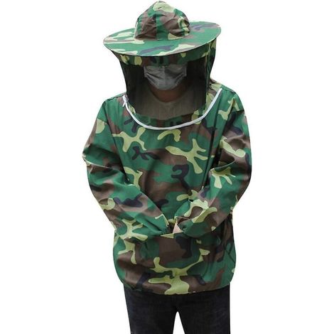 Imkeroverall und -jacke mit Schleier und Hut, Schutzausrüstung für Imker mit Frontreißverschluss (1/5)