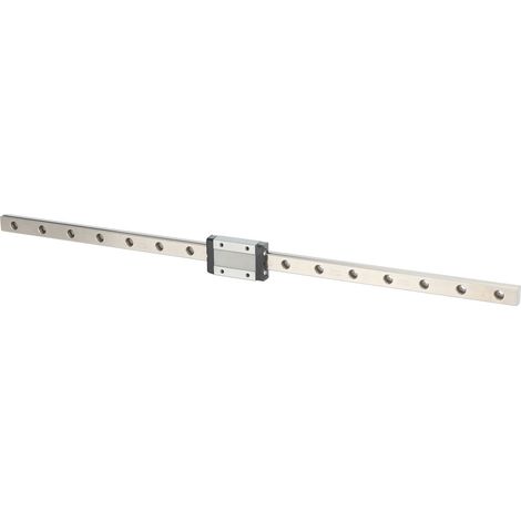 Guide de rail linéaire miniature MGN12H, largeur 12 mm, compatible avec la plupart des équipements d'automatisation (400 mm). (1/5)