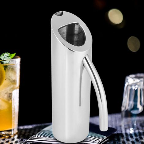 Großer 1,6-Liter-Wasserkrug aus Edelstahl, Kaltwasserkrug, Getränkebehälter, Saftbehälter für Bar, KTV, Restaurant (1/5)