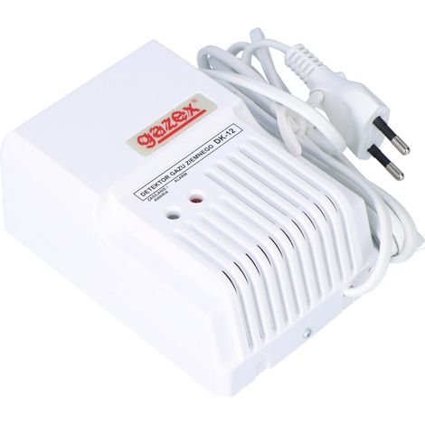 Gassensor, Haushalts-Erdgasdetektor DK-12.Z Methan, Alarm 15 % UEG, externer Sirenenausgang + Ventilsteuerungsausgang, pp-Sensor, 230 V Stromversorgung (bis zu (1/3)