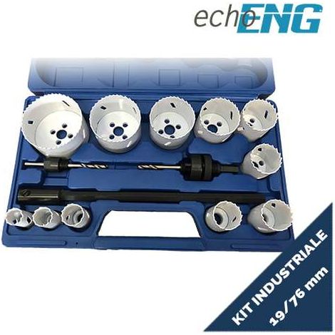 Seghe a tazza bi metalliche 11 pz 19 - 76 mm frese set valigetta UT 10 STG4