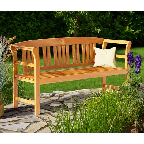 CASARIA® Wooden Rose Garden Bench FSC®-Certified Eucalyptus 2 Seater Furniture (1/4)