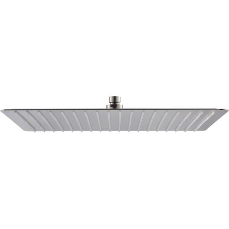 Soffione Doccia Quadrato Ultraslim 40x40 cm in Acciaio Inox Satinato Nilo (1/2)