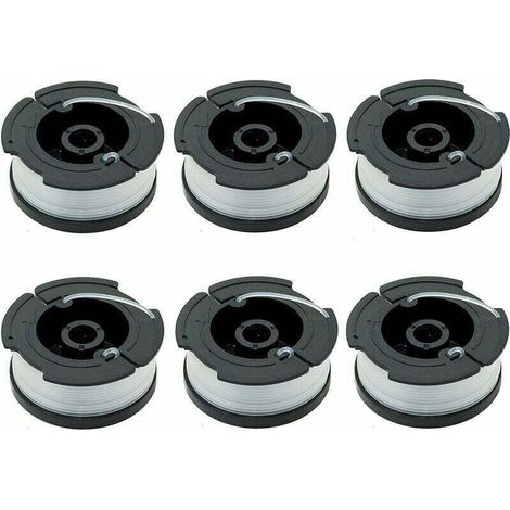 Lot de 6 bobines A6481 A6485 pour tondeuses Black Decker