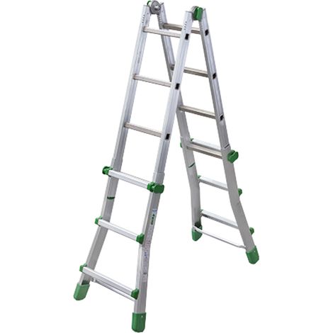 Facal Teleskopleiter Euro Briko S600 2x3+2x4 Sprossen (1/3)