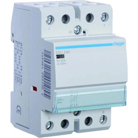 Hager ESC240 Kontaktor 40 Ampere 230 Volt