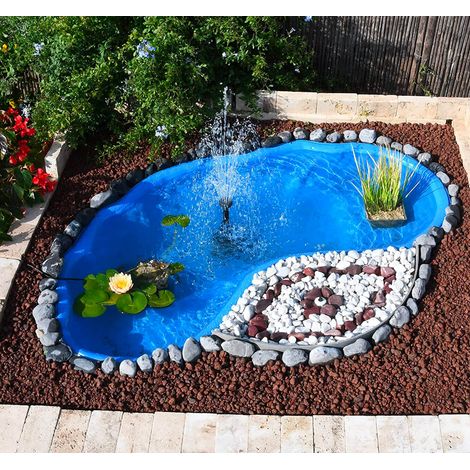 Laghetto Artificiale da Giardino 185x115x36 cm in Polietilene 270 Litri Azzurro (1/2)