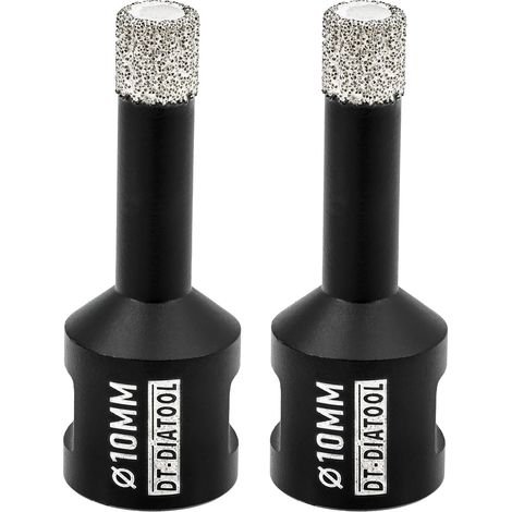 Foret Diamant 2PCS 10mm Scie Cloche pour Forage à Sec Carrelage Porcelaine Marbre Céramique Granit (1/5)
