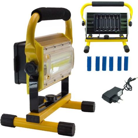 FARO FARETTO 100W LED RICARICABILE BATTERIA RICARICABILE PORTATILE ESTERNO