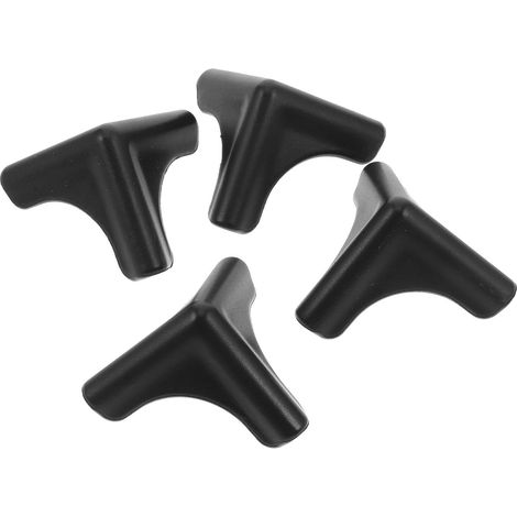 4 protège-coins pour meubles - silicone - noir - antichoc (1/5)