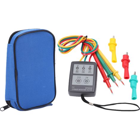 Testeur de Rotation de Phase Portable SP8030 pour Systèmes Triphasés Industriels (1/5)