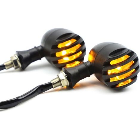 Indicateur de clignotant universel pour moto, 2 pièces, Vintage, 12V, LED séquentiel, Mini lampe clignotante (1/4)