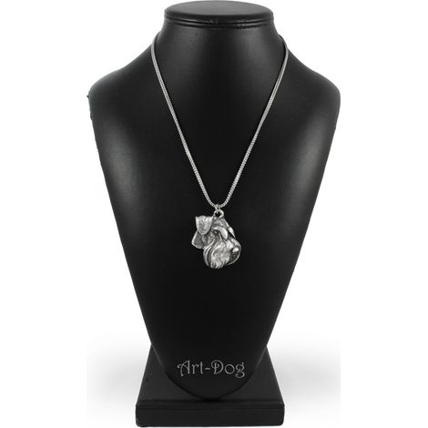 Schnauzer, Schnauzer IV - collar para perro, colgante para perro en una cadena de plata, joyería única de Art-Dog (1/5)