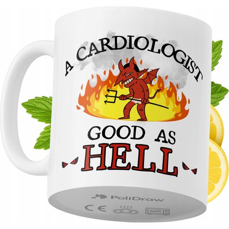 Lustige Tasse für Kardiologen – Kaffee- oder Teetasse mit witzigem Textdesign – ideal für Geburtstage, Namenstage, Feiertage und besondere Anlässe. Hochwertige Tasse für Zuhause, Büro und Arbeit. Farb