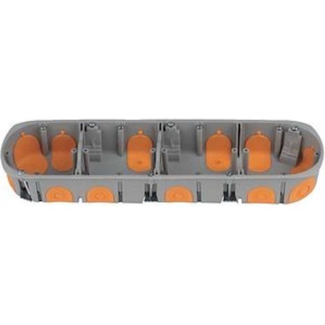 Pack de 5 boîtes d'encastrement BBC - 4 postes - Ø 67 mm - Profondeur 40 mm - 100440 - EMX