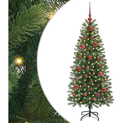 Sapin de Noël，Arbre de Noël artificiel avec 150 LED Vert 150 cm PE et PVC CFW56232 (1/5)