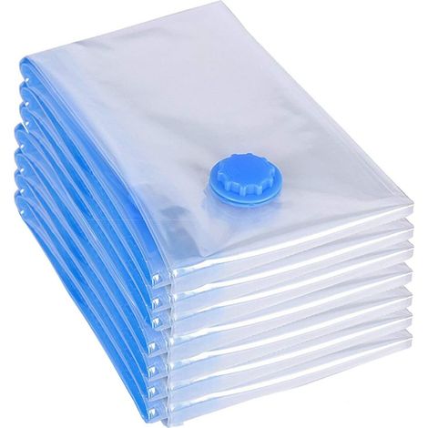 7 sacs de rangement réutilisables sous vide, couettes, draps, oreillers, rangement de voyage-AquaForge