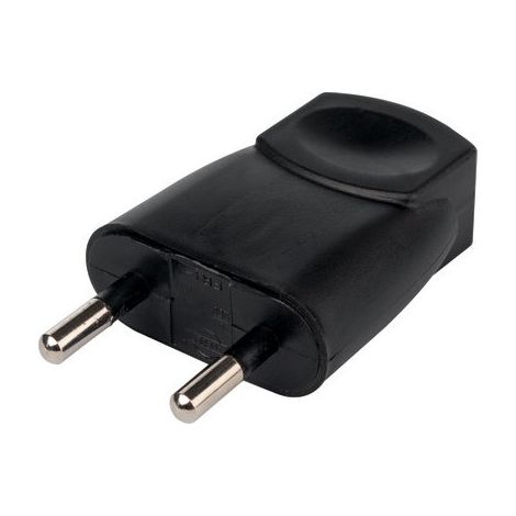 Fiche Plastique 2p-6 A  Male Noir (1/4)