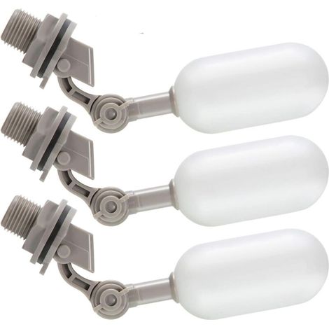 EASYCOMFORT 3PCS Robinet Flotteur 1/2 Pouce,Avec Bras RéGlable Pour Abreuvoirs à BéTail, Aquariums, Aquaculture (1/5)