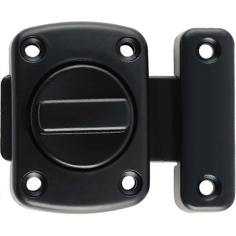 Serrure à pêne tournant, verrou de sécurité, verrou pour chatière, serrure pour armoire, meuble, fenêtre, salle de bain, serrure pour porte ancienne, serrure pour cave à vin, serrure pour porte de pla (1/4)