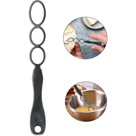 Batidora de mantequilla de acero inoxidable de 22 cm, batidora de mantequilla natural, batidor de cocina manual, batidora de mano (no requiere electricidad) (1/5)