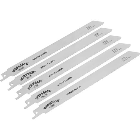 Sealey Worksafe® Reciprocating Saw Blade 225mm 14tpi - Pack of 5 WRS3013/200