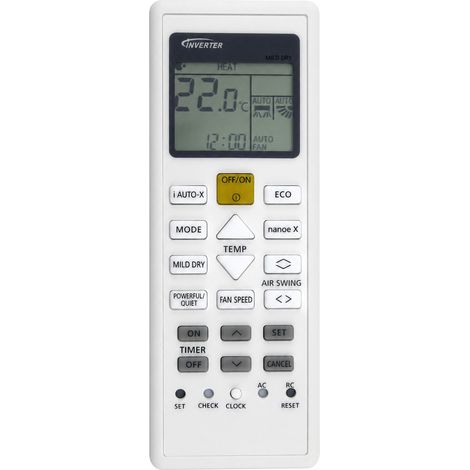 Télécommande de climatiseur compatible avec Panasonic, modèle A75C16330, sans programmation (1/5)