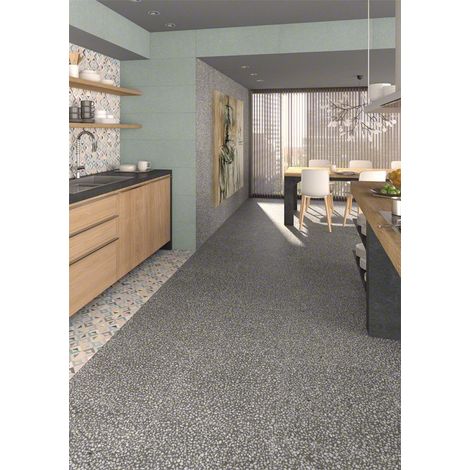 Plinthes pour Plinthes pour Carrelage effet terrazzo PORTOFINO - Gris Foncé. Anthracite - Plinthe 80x10cm boîte de 12 ml - Gris Foncé. Anthracite - G (1/5)