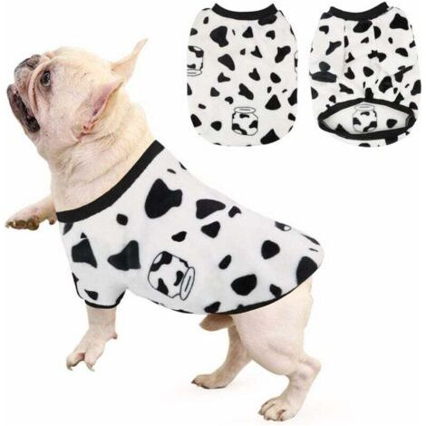 QORVA-Chien Chat Vêtements Costume Manteau Pull (Blanc, S)-Fei Yu