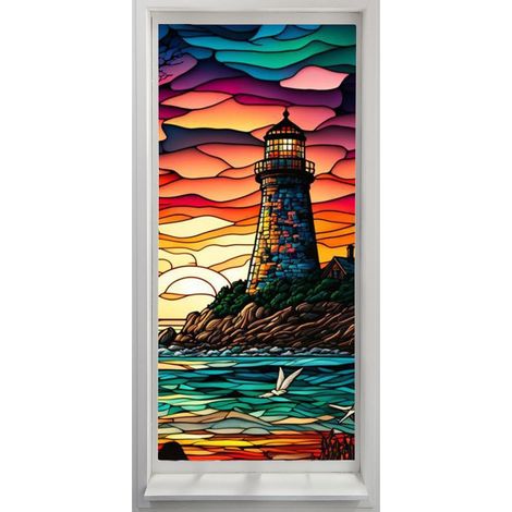 Teksome confidentialité pour fenêtre, Films Peinture Brillants Non adhésifs, Adhésifs confidentialité pour fenêtre, décalcomanies décoratives Amovibles, Autocollant Verre Statique (1/5)