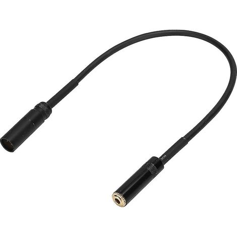 Adaptateur de câble audio professionnel 3,5 mm femelle vers mini XLR mâle (0,3 mètre), double blindage. (1/5)
