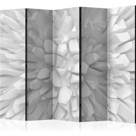 Paravent 5 Volets "White Dahlia" 172x225cm (1/2)