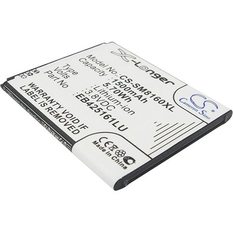 NX - Batterie téléphone, smartphone, GSM pour Samsung 3.8V 1500mAh - EB425161LAEB425161
