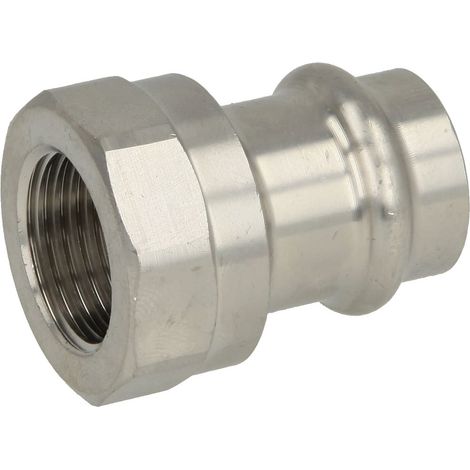 Raccord à sertir profil V en inox F22-F3/4
