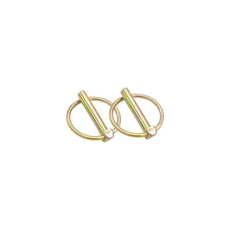 4 Pièces Goupilles Clips, Goupille De Lynch Avec Anneau, Assortiment De Goupilles Clips Rond Sécurité, Goupille De Lynch Pour Remorque Tracteur Agricole, ,Pour Véhicules Agricoles(M6) (1/5)
