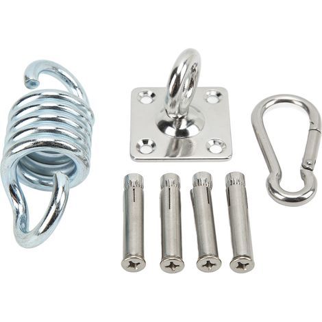 Kit de Fixation pour Hamac en Acier Inox - Installation Facile, Résistant aux Intempéries pour Terrasse ou Intérieur (1/5)