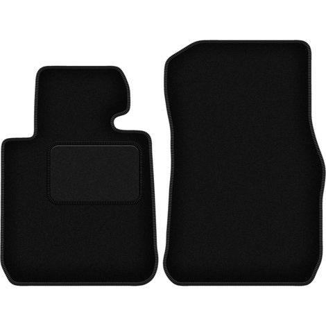 Alfombrillas delanteras para BMW Serie 1 F23 descapotable (2011-2019), color negro. (1/5)