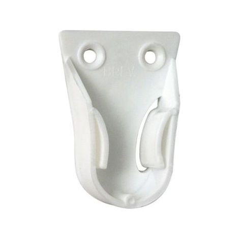 Reggitubo laterale per tubo tondo 18 mm colore bianco confezione 250 pezzi in plastica per armadi Koncreto