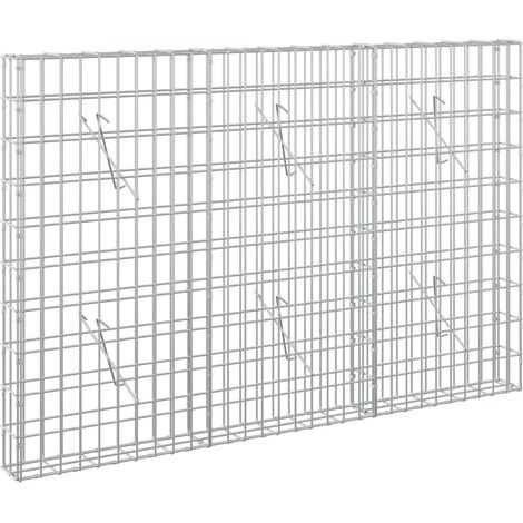 Gabione mit 5 mm Draht und 5x10 cm Maschen 150x10x100 cm vidaXL (1/5)
