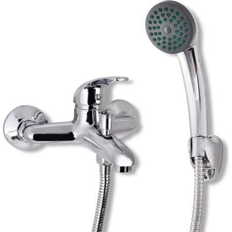 RHG Kit Robinet de Douche Chrome Salle de Bain Toilette Mitigeur Douchette