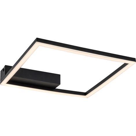Plafoniera LED quadrata nera 24W 3000K Rabalux Heleth (1/5)
