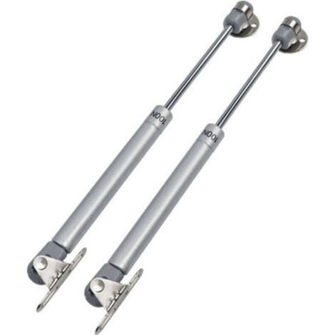 2 Pcs Vérin à Gaz,Charnière Porte Placard,100N Amortisseurs,pour portes de placard,portes en bois,portes à lamelles en bois,armoires,coffres à jouets (1/4)